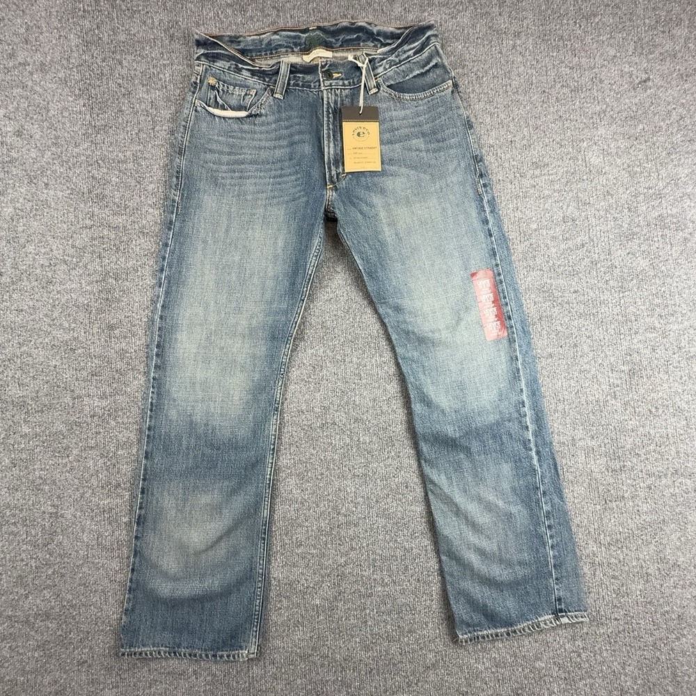 Levis 539 Vintage Straight Jeans Mens 34x32 Blue Relaxed Fit Light Wash Denim